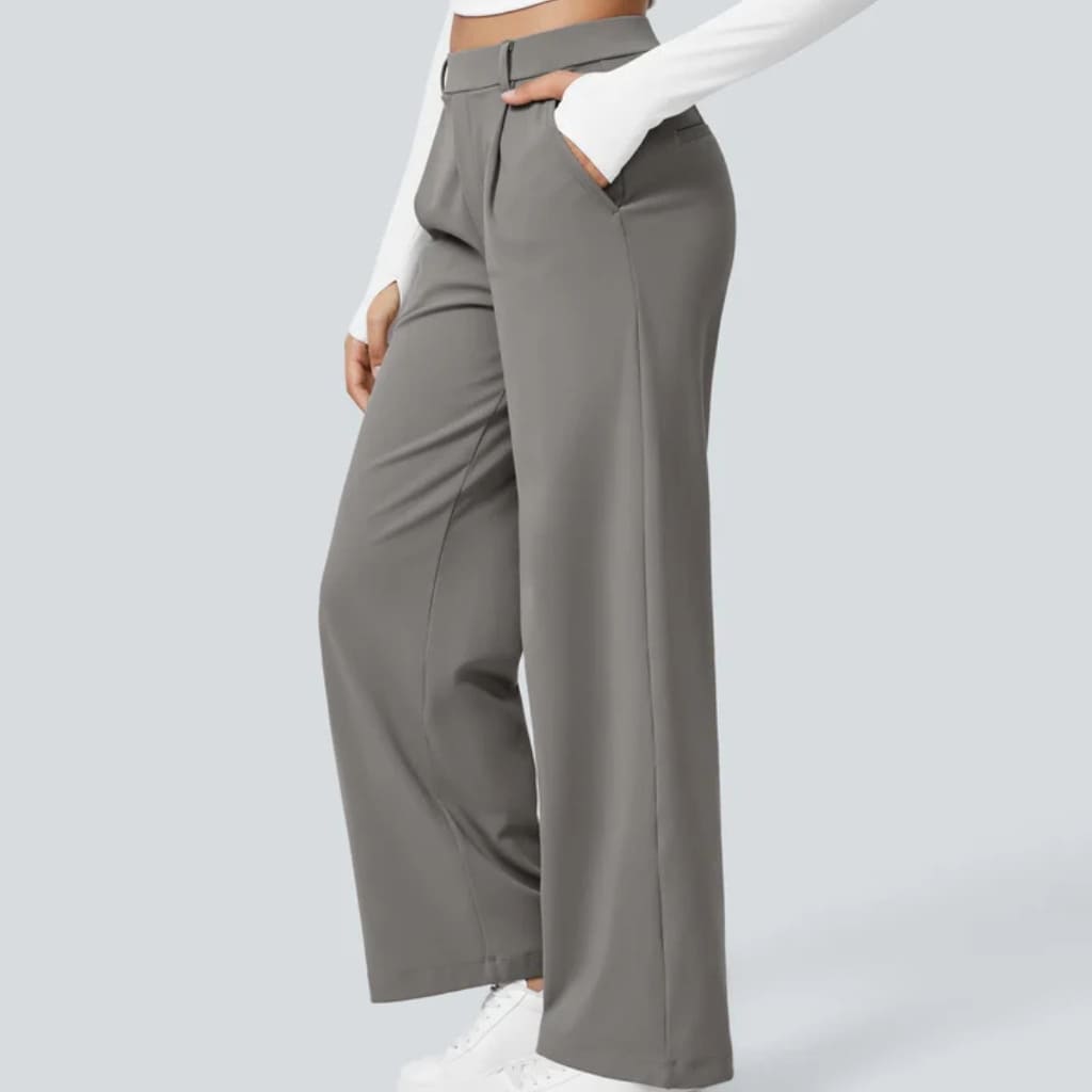 Tailored High‑Waisted Pants