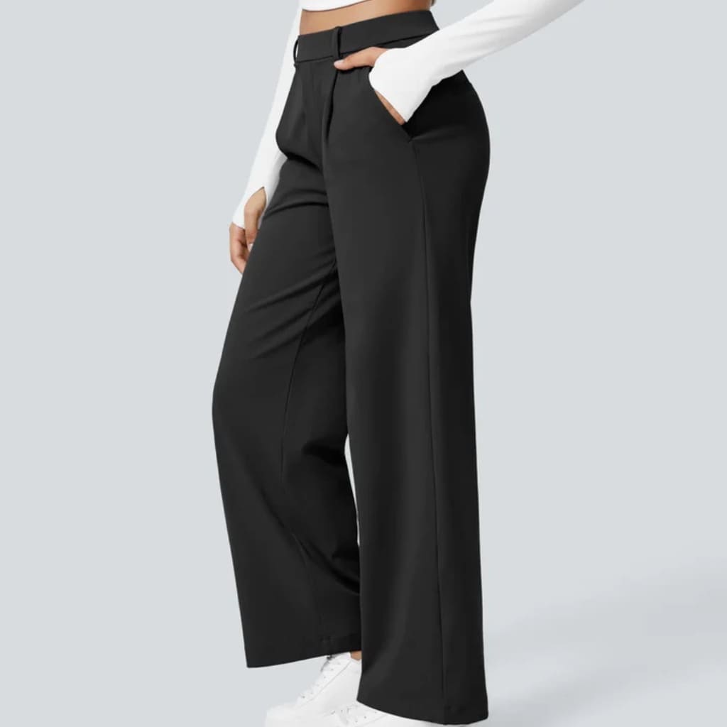 Tailored High‑Waisted Pants