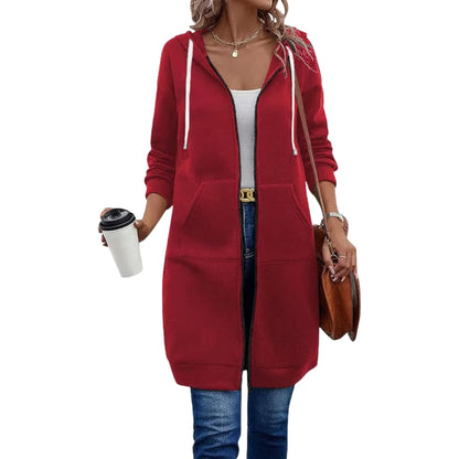 Women’s Casual Long Zip Up Hoodie