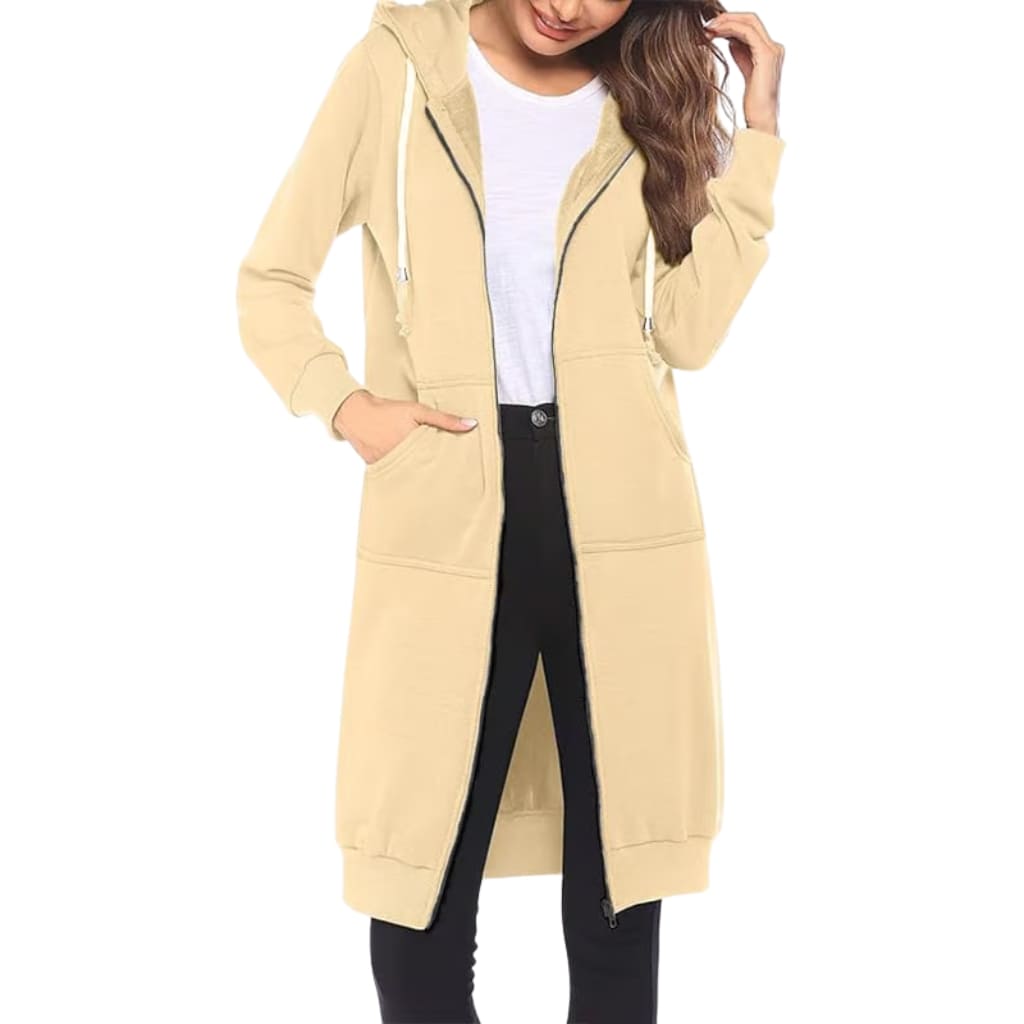 Women’s Casual Long Zip Up Hoodie