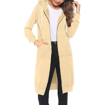 Women’s Casual Long Zip Up Hoodie