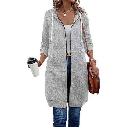 Women’s Casual Long Zip Up Hoodie