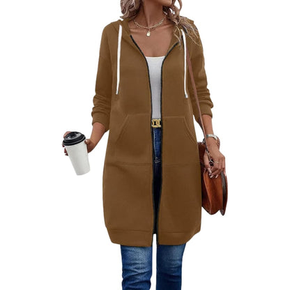 Women’s Casual Long Zip Up Hoodie